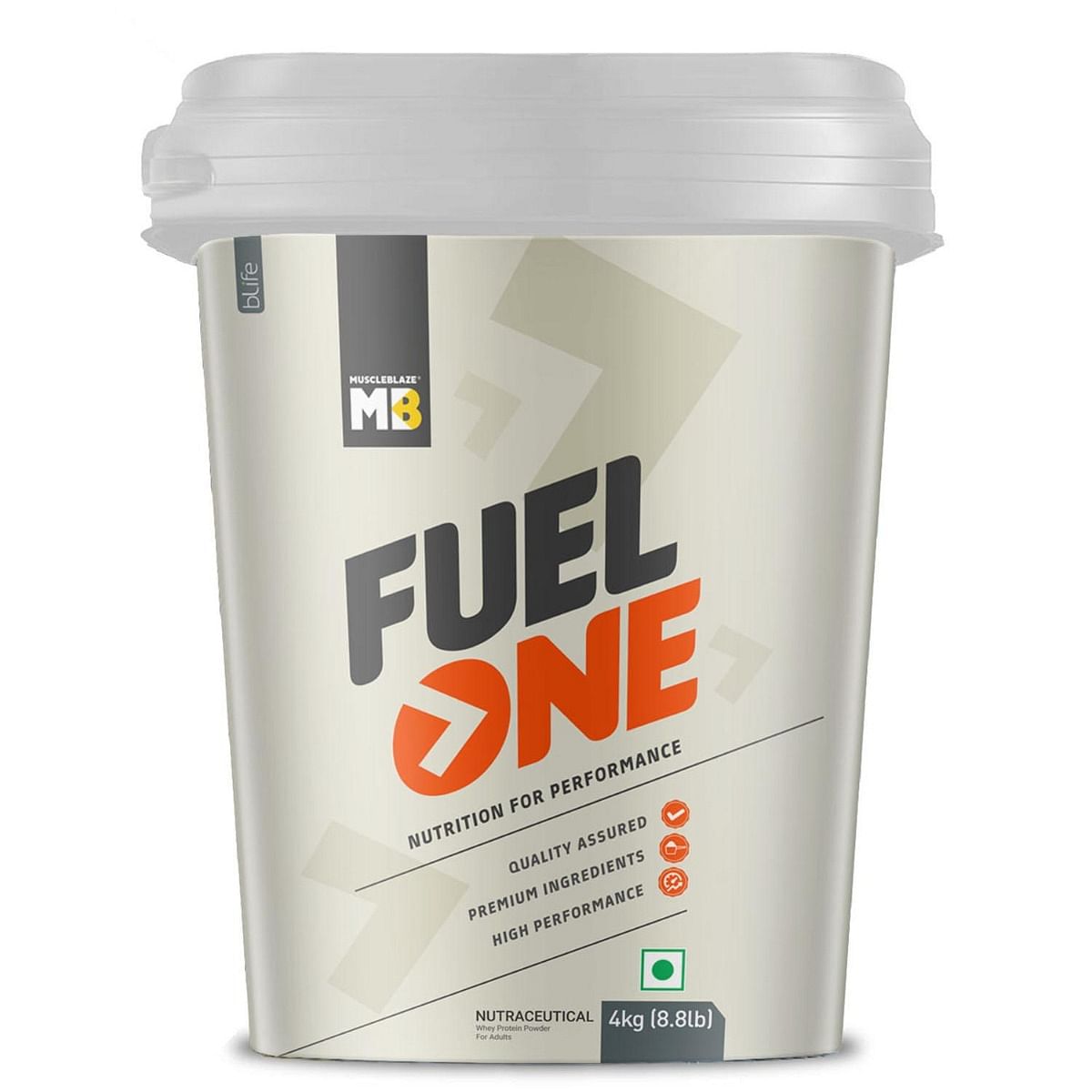 

MuscleBlaze MB Fuel One 4kg | 102 Servings | Chocolate Flavour | 24g Protein | Muscle