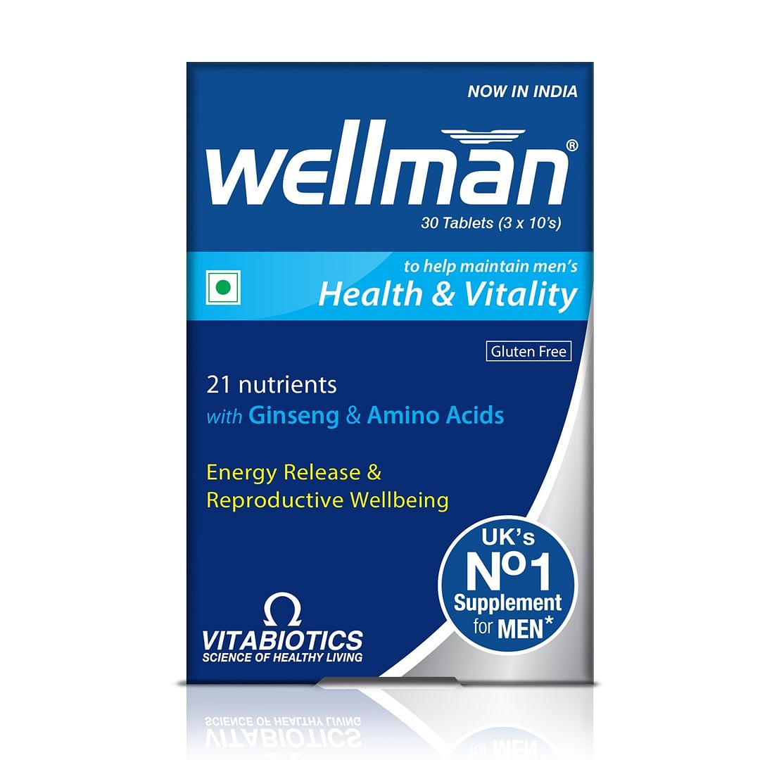 

Wellman - Health Supplements (21 Essential Vitamins and Minerals, With Added Ginseng And Amino Acids) - 30 Tablets