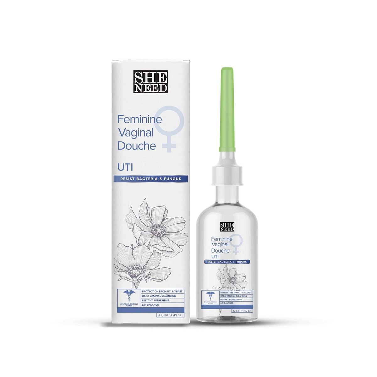 

SheNeed Intimate UTI Relief Douche - 133 ml