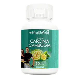Health Veda Organics Plant Based Garcinia Cambogia for Weight Management & Healthy Metabolism, 60 Veg Capsules