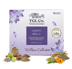 TGL Co. Happy Belly Herbal Tea 16 Tea Bags