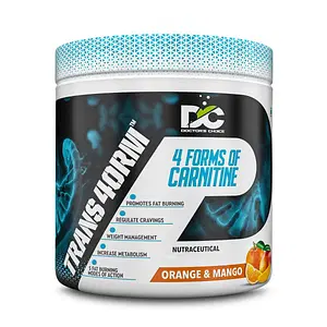 DC DOCTOR'S CHOICE TRANSFORM |4 Forms of CARNITINE 1000mg Blend|CLA 500mg|GARCINIA CAMBOGIA 500mg|L Carnitine|Regulate Cravings, Boost Energy & Endurance,USA FDA REGD(Orange-Mango, 30 Serving,Powder)