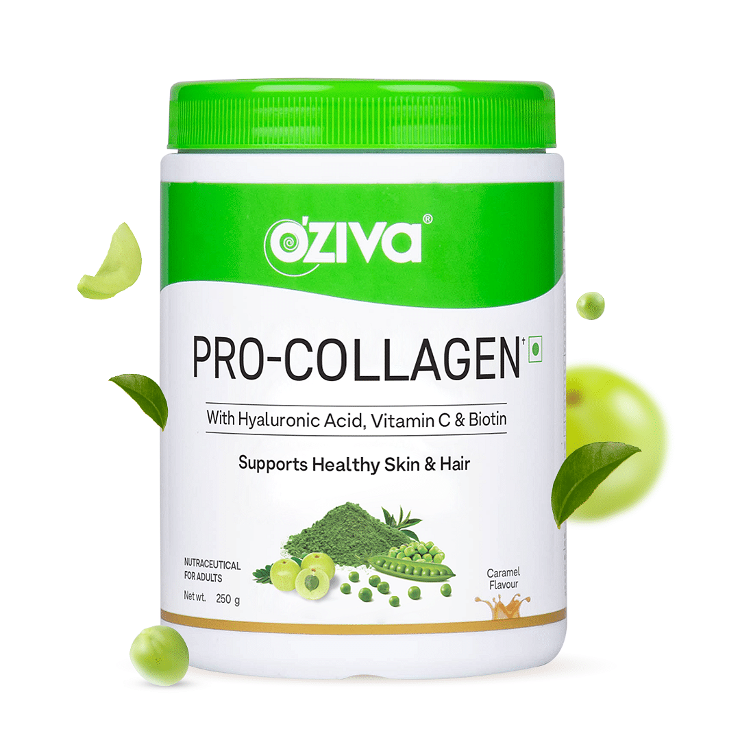 

OZiva Pro-Collagen Protein Peptides for Skin & Hair Health, 500g, Caramel, Pack of 2