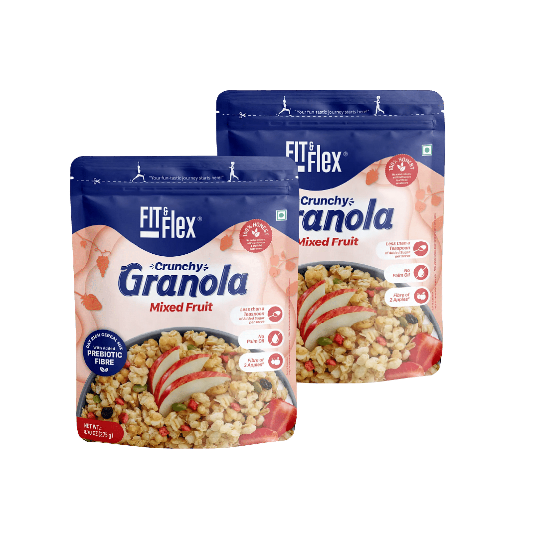 

Fit And Flex Baked Granola Breakfast Cereal - Mixed Fruit 275g (Pack Of 2)