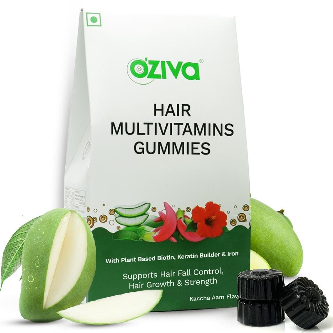 OZiva Biotin Hair Multivitamins Gummies for Stronger, Fuller, Shinier Hair-picture-25