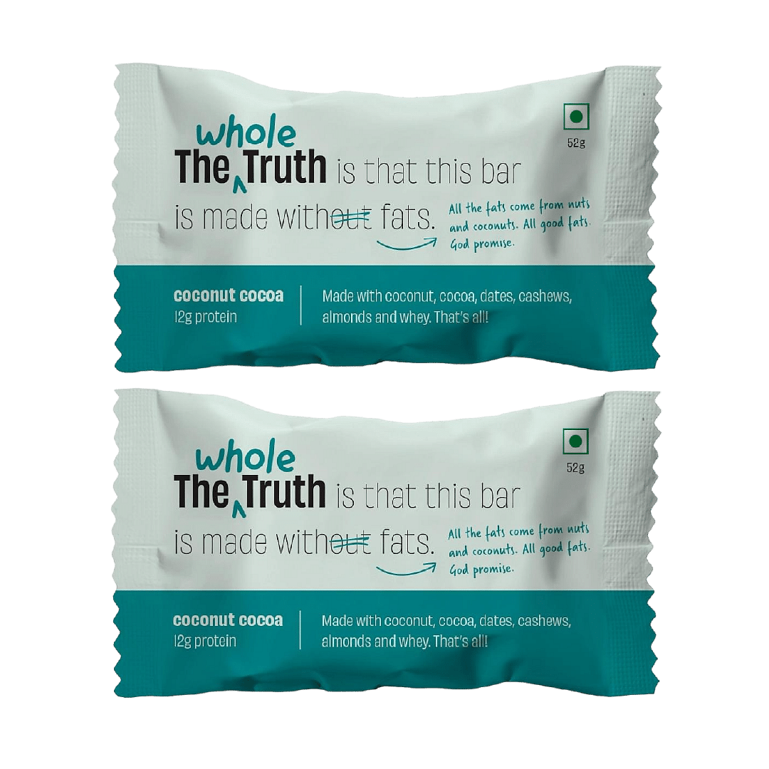 

The Whole Truth - Protein Bars - Coconut Cocoa | 6 Bars x 52g each | No Added Sugar | No Added Preservatives | No Gluten or Soy | No Artificial Swe...