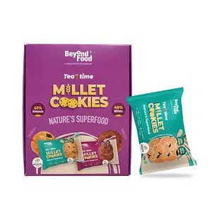Beyond Food Millet Cookies - Crunchy Peanut Butter | Pack Of 12 | 12x30G