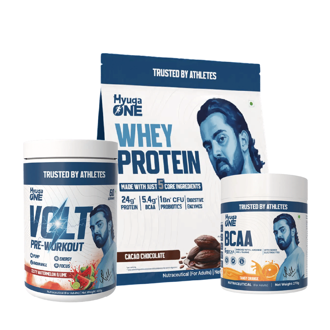 

Hyuga One Nutrition Combo : Whey Protein Cacao Chocolate 1kg (24g Protein, Probiotics), VOLT Pre-Workout Zesty Watermelon & Lime 480g (100mg Caffei...
