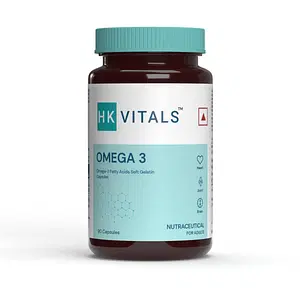 HealthKart HK Vitals Omega 3 | 90 Capsules | Brain | Heart | Joints