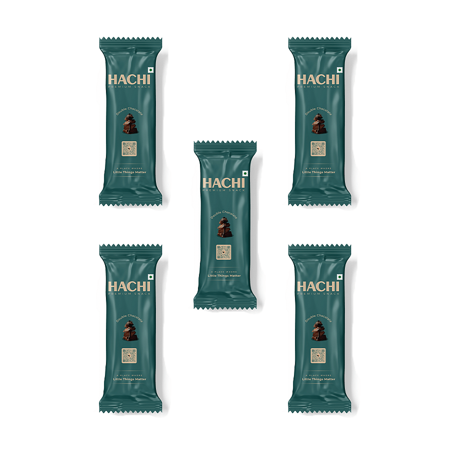 

Hachi With Love Premium Double Chocolate Granola Pouch Pack Of 5 (35g Each)