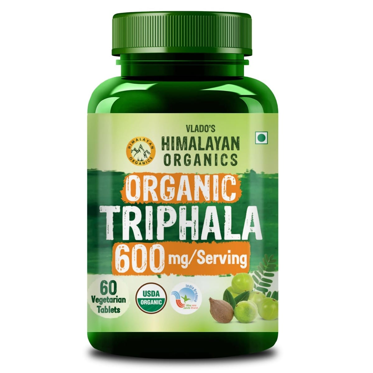 

Vlado's Himalayan Organics Triphala Tablets | Triphala Churna Tablets With Swarna Amalaki, Haritaki, and Bibhitaki | Supports Healthy Digestion| Im...