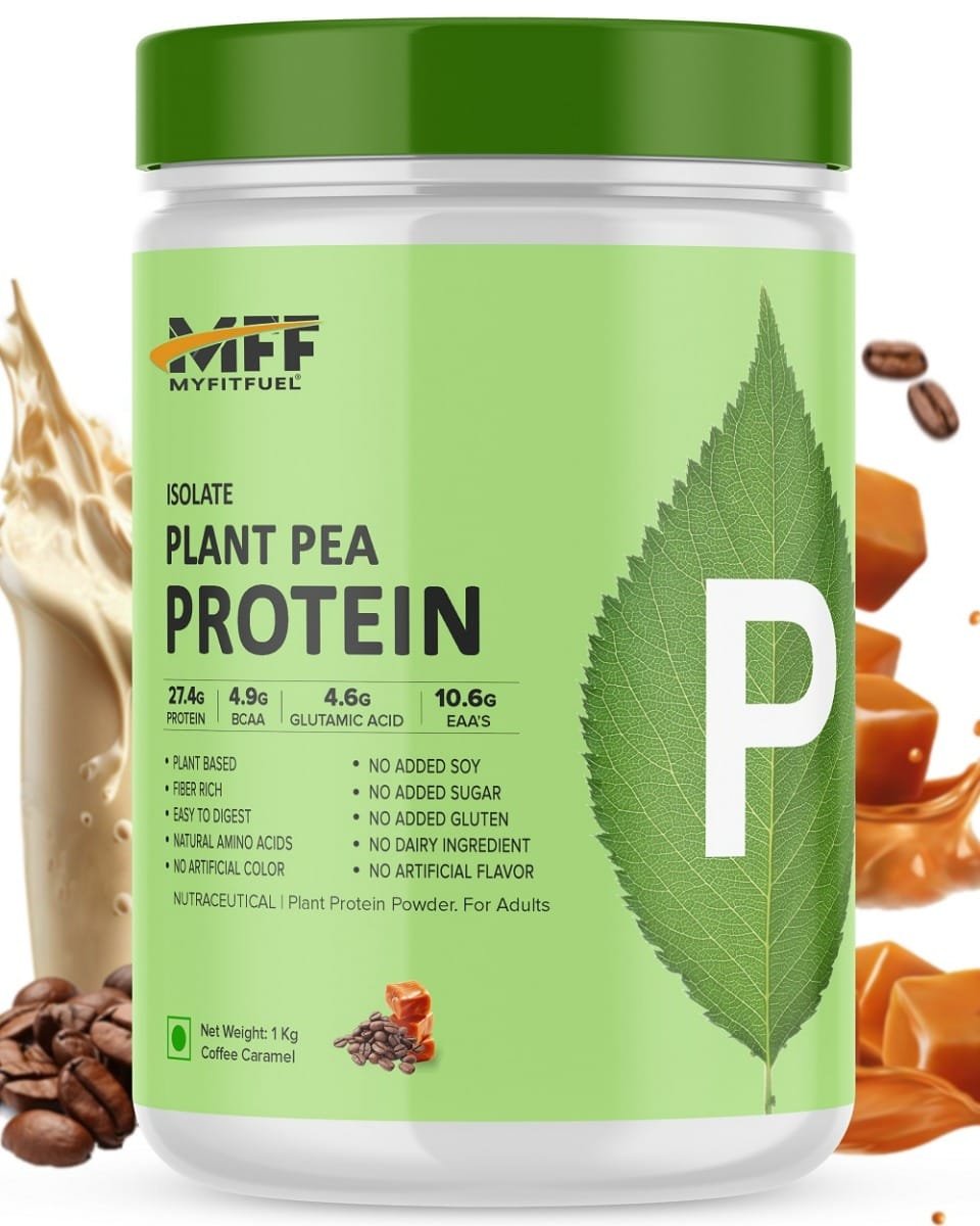 

MyFitFuel Plant Pea Protein Isolate | 1 Kg, (Coffee Caramel)