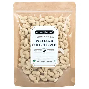 Urban Platter Bold Cashew Nuts (Grade: W240), 450g