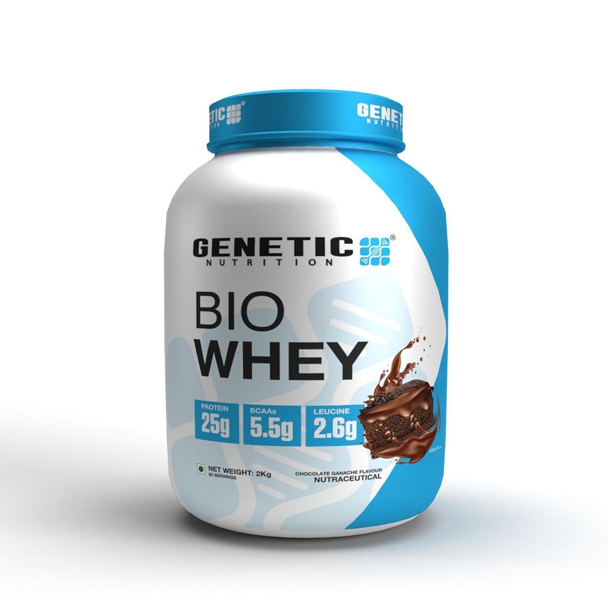 

Genetic Nutrition Bio Whey Protein Powder | 25g Protein, 5.5g BCAAs,2.6 g Leucine per serving | Grass Fed Whey Protein Supplement for Muscle Recove...