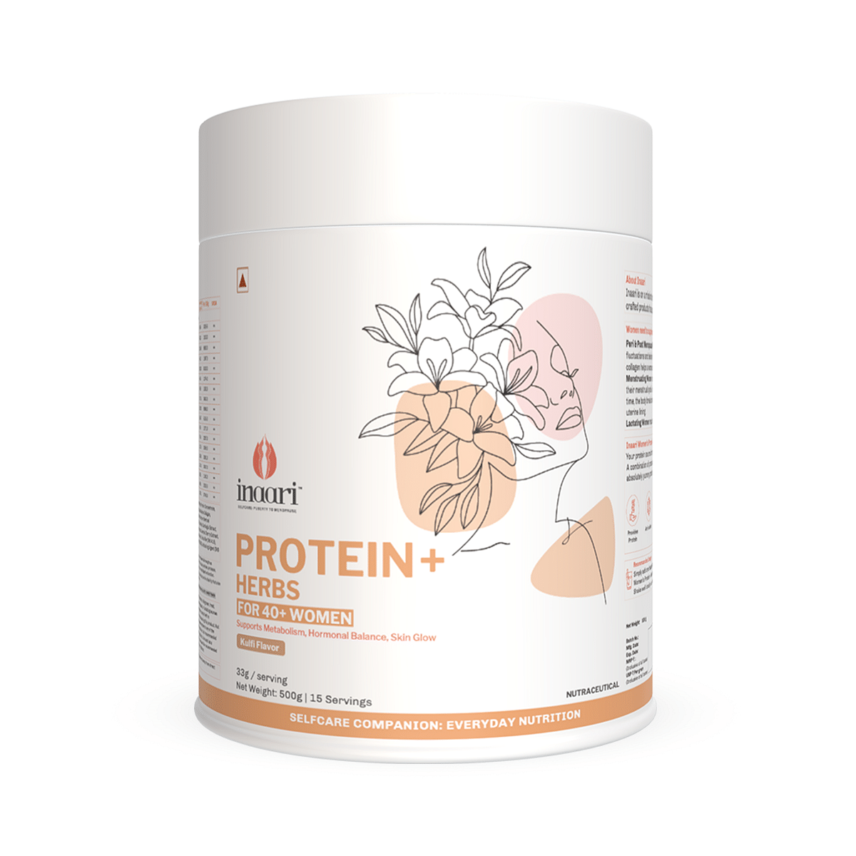 

Inaari Women's Protein and Herbs for Women|Lean Metabolism, Hormonal Balance and Beauty|Herbal Protein Powder with Shaker|Contains antioxidants & M...