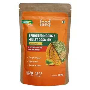 Foodstrong Sprouted Moong Dosa Mix | Achari | 150g