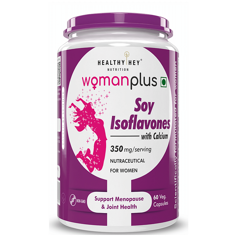 

HealthyHey Nutrition Woman Plus Soy Isoflavones with Calcium - 60 Vegetable Capsules