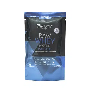 TruNativ Raw Whey Protein Isolate Powder| 27g Protein (7g BCAA) | Enhances Lean Muscle Mass | No Added Carbs & No Added Sugar | Unflavoured 30g Protein Powder | For Men & Women