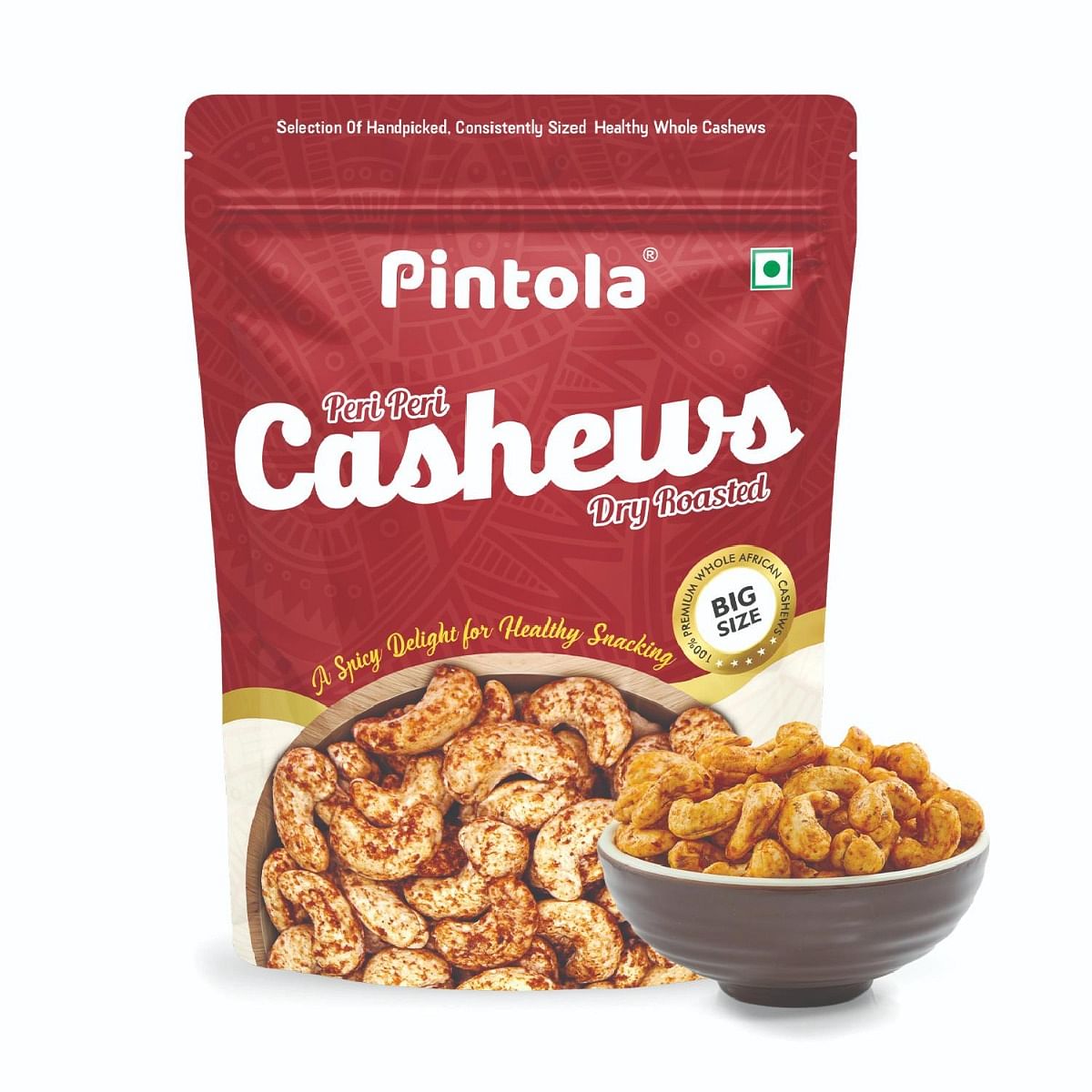 

Pintola Peri Peri Cashews Dry Roasted 100g | Made With 100% Premium Whole African Cashews | Rich In Antioxidants & Minerals |Source of Nutrients | ...