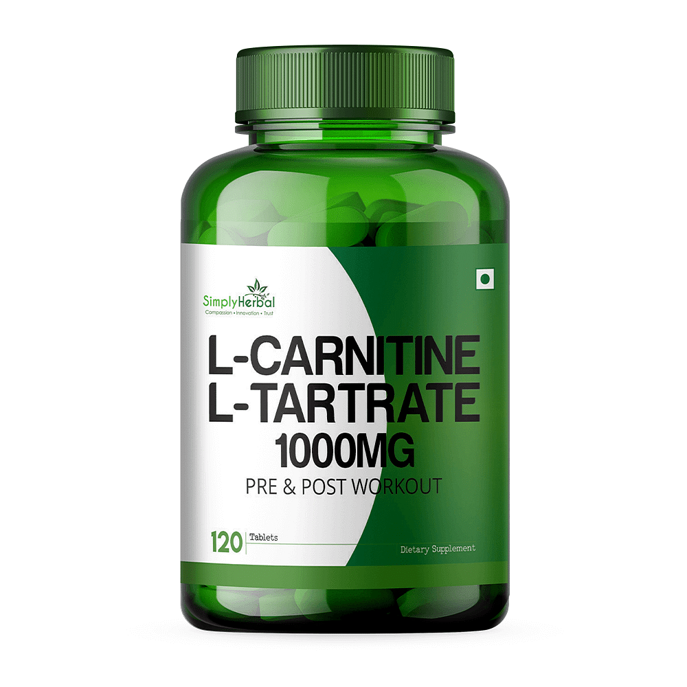 

Simply Herbal L -Carnitine With L Tartrate Tablets 1000 mg - 120 tab