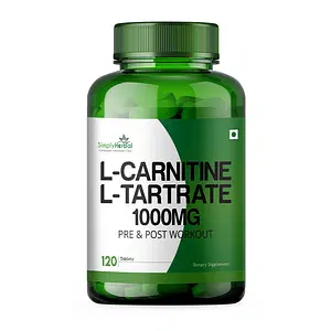 Simply Herbal L -Carnitine With L Tartrate Tablets 1000 mg - 120 tab