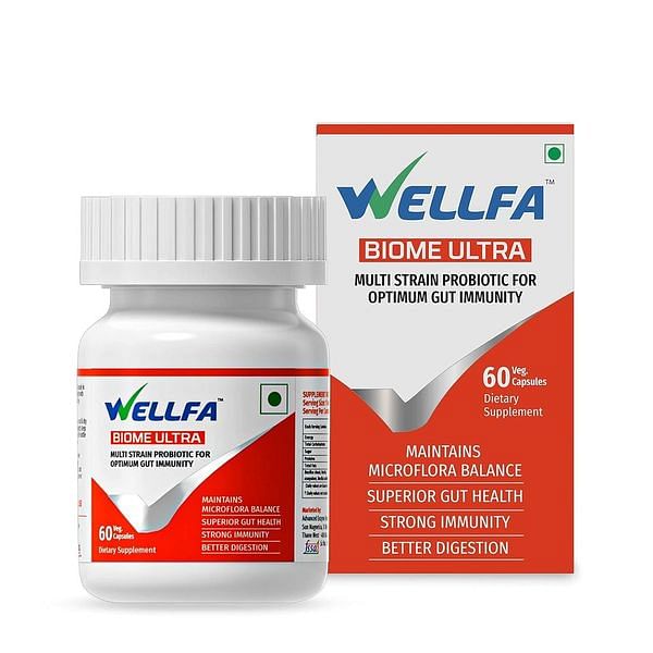 

Wellfa BIOME ULTRA - MULTISTRAIN PROBIOTIC FOR HEALTHLY GUT & IMMUNITY