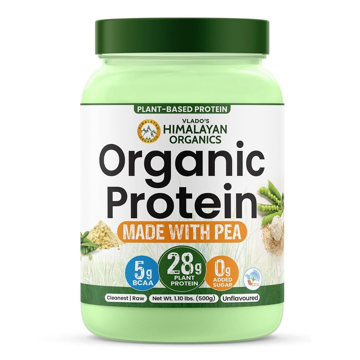 

Vlado Himalayan Organics Organic Protein Powder I Plant protein I 28G Protein, 5G BCAA I 100% Clean & Vegan Protein Organic Tab Tested I Fast Absor...