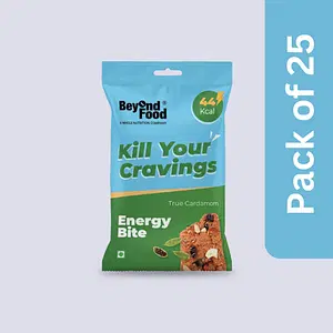 Beyond Food Energy Bites - True Cardamom | Pack Of 25 | 25x10G