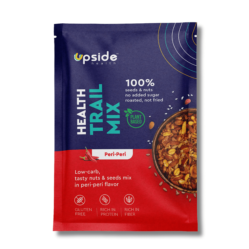 

Upside Health Peri Peri Trail Mix (Pack of 1, 100g) | 100% Seeds & Nuts | Diabetes Friendly - Vegan - Gluten Free - All Natural