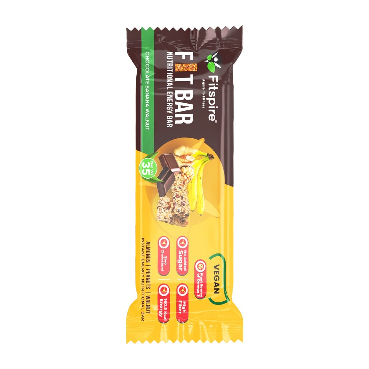 Fitspire Fit Nutrition Energy Bar Banana Chocolate 35gm