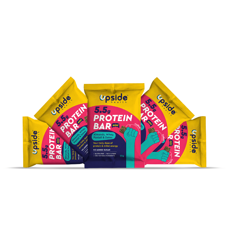 Upside Health Protein Bar Bites 125g - Coffee Flavour - Almond, Dates, Whey & Foxtail Millets - No Added Sugar - Gluten Free-picture-13