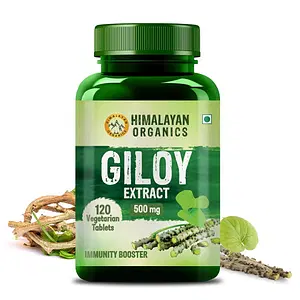 Himalayan Organics Giloy Extracts(GUDUCHI)500Mg | Antioxidant Properties | Immunity Booster | Helps in Blood Purification | 120 Veg Tablets For Mens And Womens
