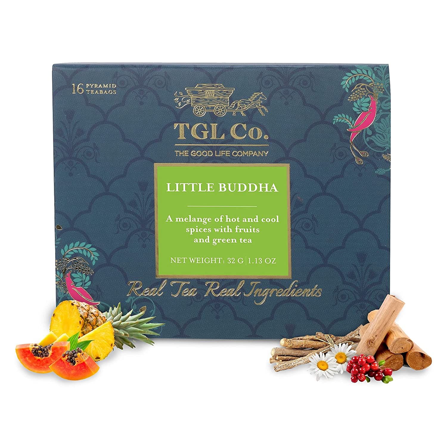 

TGL Co. Little Buddha Green Tea 16 Teabag Box