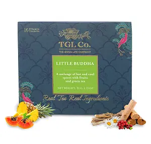 TGL Co. Little Buddha Green Tea 16 Teabag Box