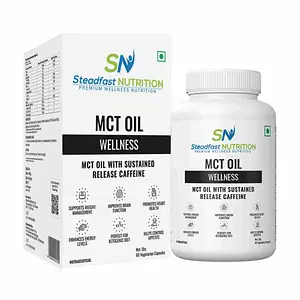 Steadfast Nutrition MCT Oil for Weight Loss | Keto diet | Supports weight management, regulates metabolism, C8 & C10 MCT Oil for Maximum Impact | For Men & Women | 60 Capsules | Lab- Tested