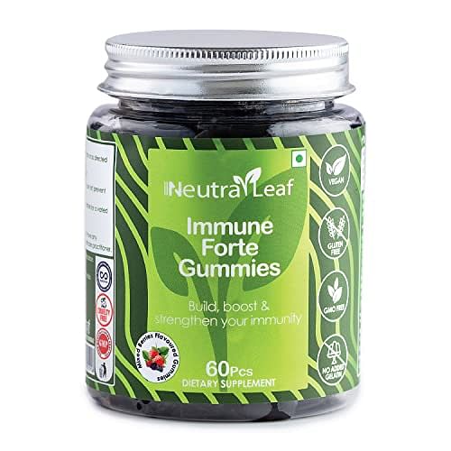 

NeutraLeaf Immune Forte Gummies for Boosting Strength and Immunity -Vitamin B6,B12,C,D3 60g