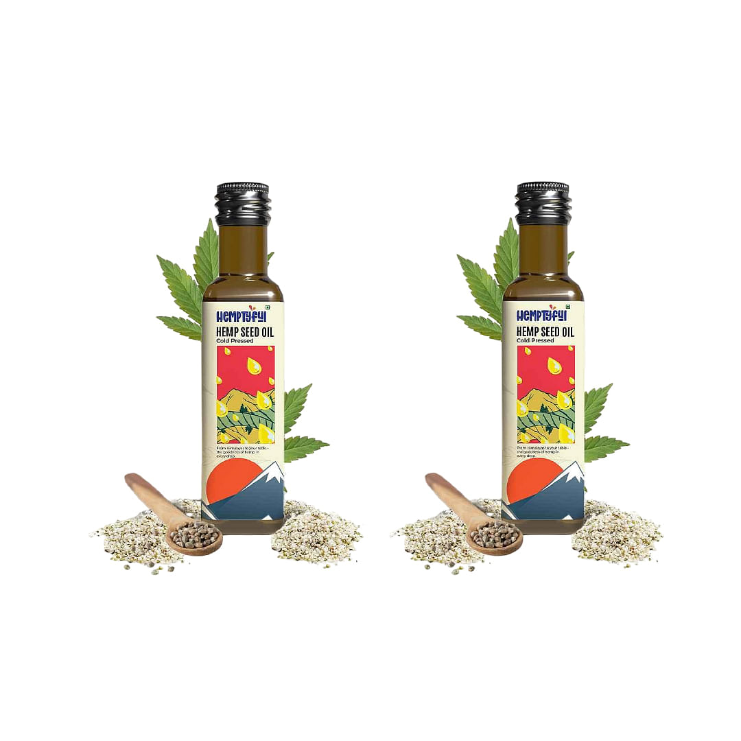 

Hemptyful Cold Pressed Hemp Seed Oil 100ml | Pack of 2