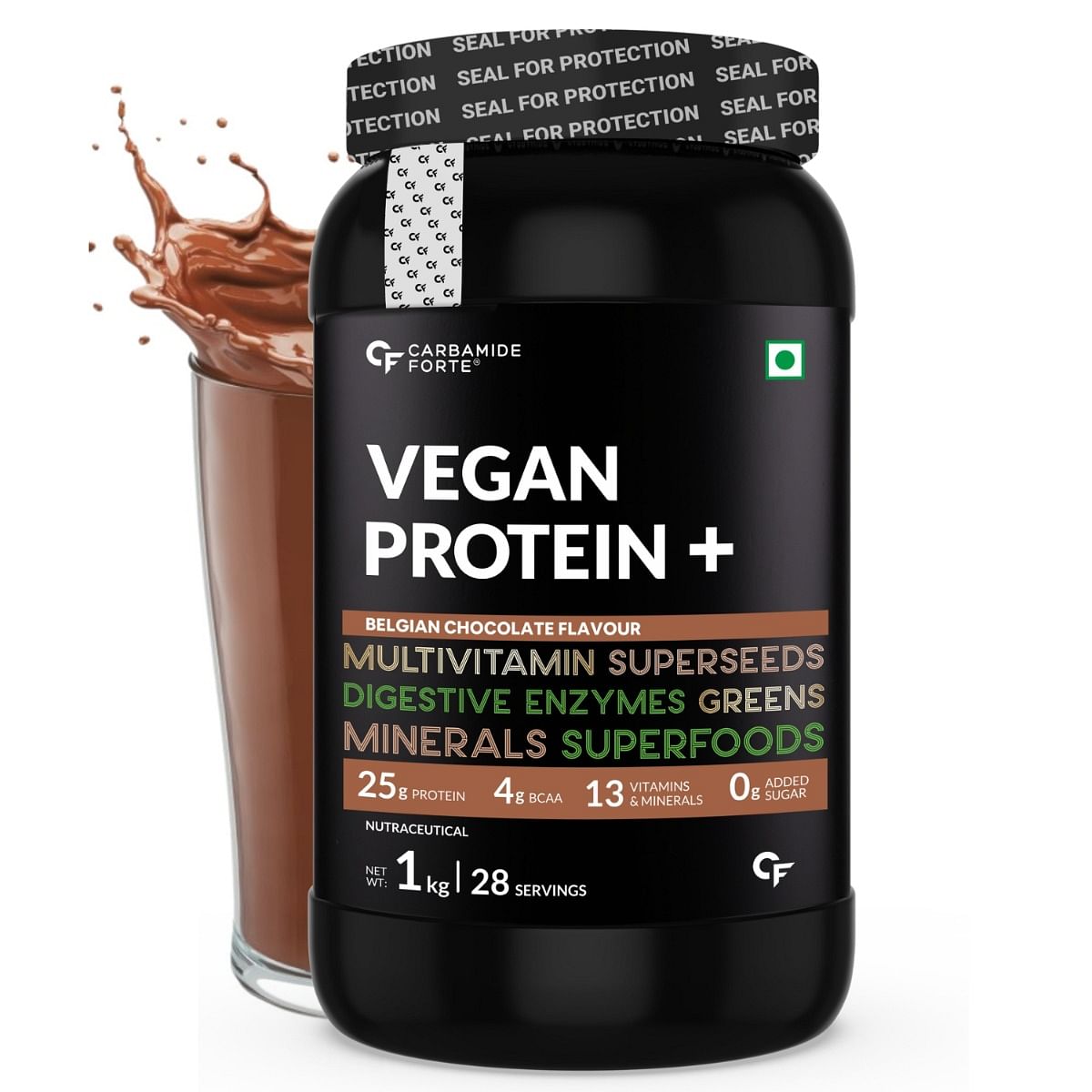 Carbamide Forte Vegan Protein Powder - Plant Based Pea Protein Powder ...