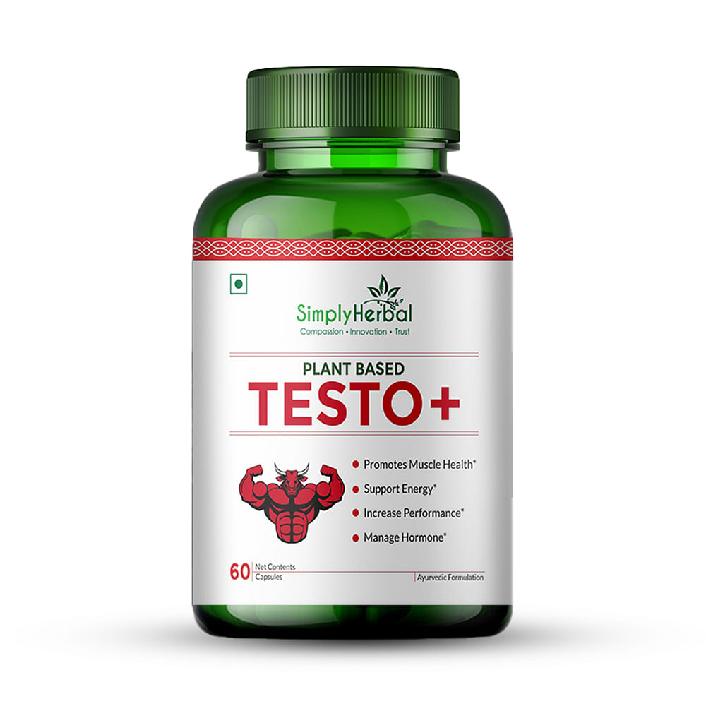 

Simply Herbal Testosterone Booster Supplement Capsules - 60 Capsules