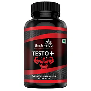 Simply Herbal Testosterone Booster Supplement Capsules - 60 Capsules