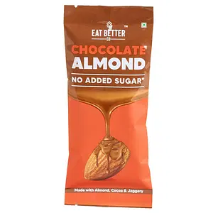 Eat Better Co Chocolate Coated Almonds - No Added Sugar - Healthy Chocolate Replacement 40g - Pack Of 1