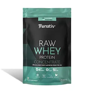 TruNativ Raw Whey Protein Concentrate 907g | 30 Serving | Unflavoured | 24g Protein | Muscle | Strength