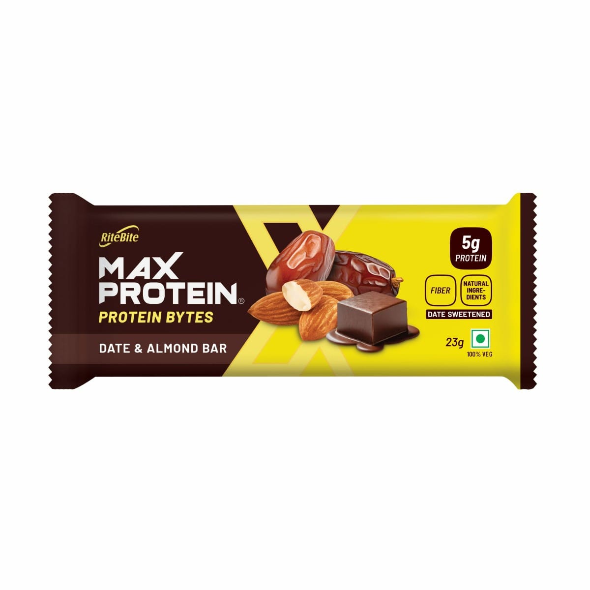 

RiteBite Freebie Max Protein Daily Date & Almond 10g Protein Bar, 50g