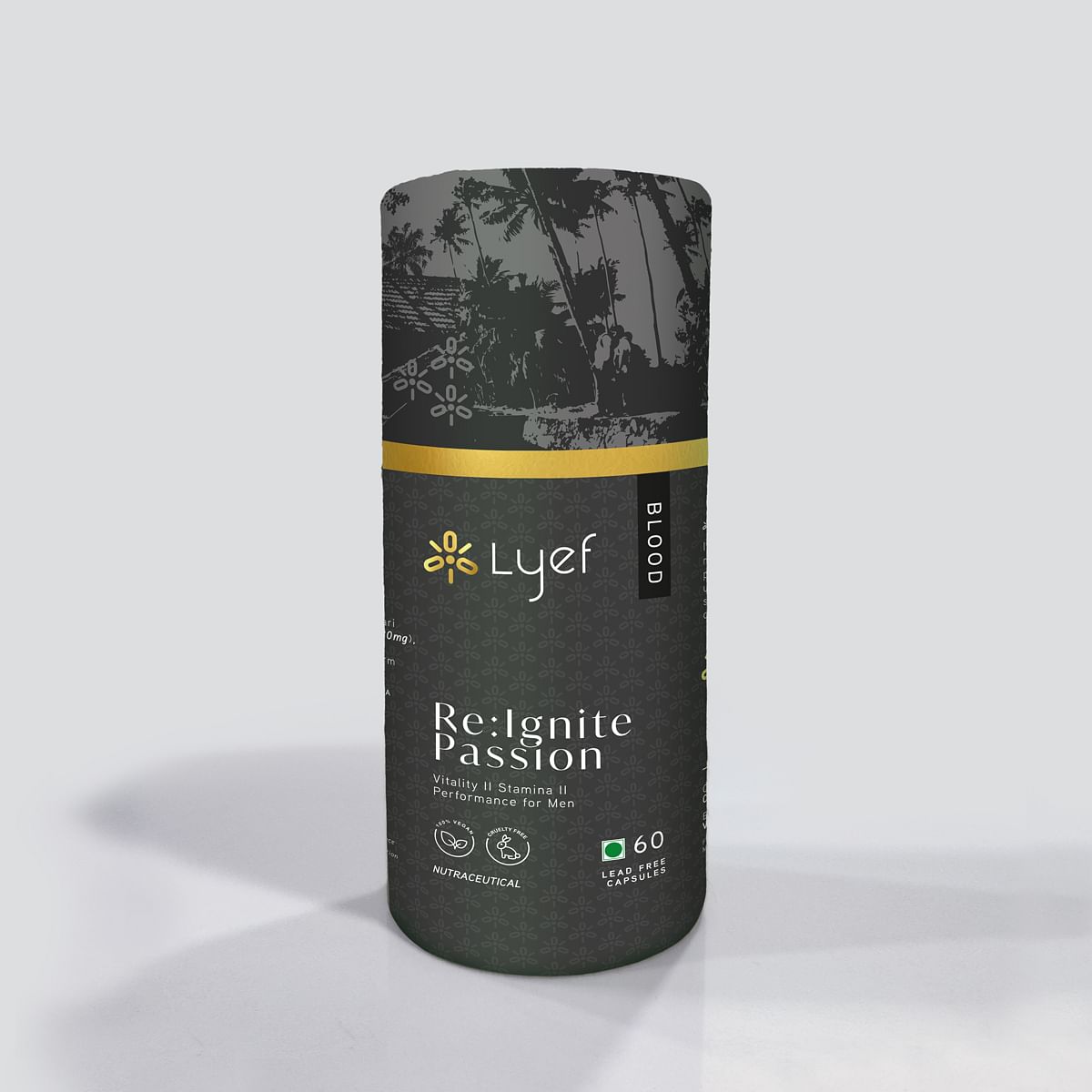 

LYEF Re-Ignite Passion - Ayurvedic Supplement with musali & shatavari - Boosts Fertility and Testosterone Levels in Men - Supports Heart Health and...