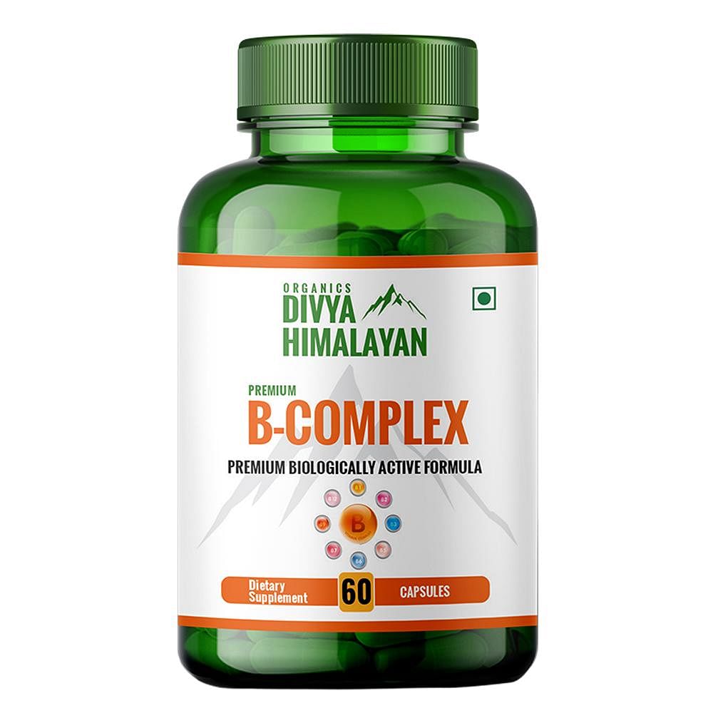 Divya Himalayan Vitamin B Complex Vitamins B12, B1, B2, B3, B5, B6, B7 ...