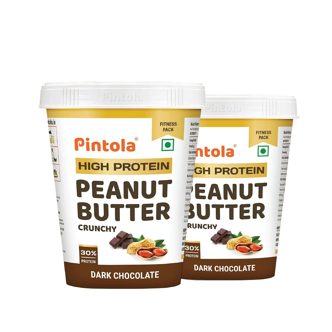 

Pintola HIGH Protein Peanut Butter Dark Chocolate | 30% Protein | High Fibre | NO Salt | Non GMO, Naturally Gluten Free, Zero Cholesterol | Crunchy...