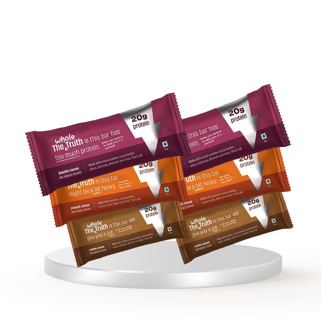 

The Whole Truth - High Protein All in One 20g Protein Bar - Pack of 5 x 67g each - No Added Sugar - No Preservatives - No Artificial Flavours - All...