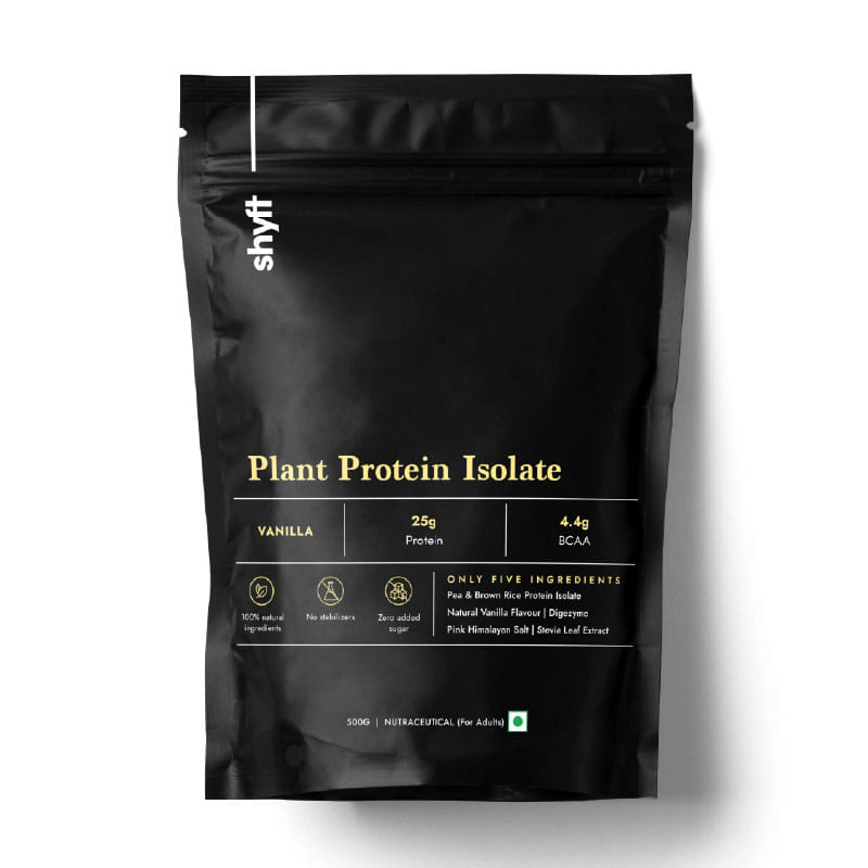 Shyft Plant Protein Isolate | Vanilla - 500g | Pea & Rice Protein | 25g Protein, 4.4g BCAA | Easy to Digest | Complete Amino Acid Profile | Just 5 Natural Ingredients | No Chemicals-image-31