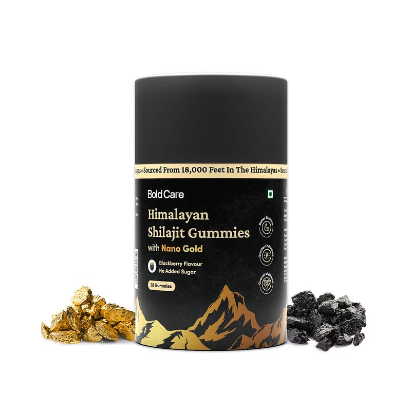 

Bold Care Himalayan Shilajit Gummies with Nano Gold | (30 gummies) | Helps with stamina, metabolism & muscle recovery | Pure & Natural Combination ...