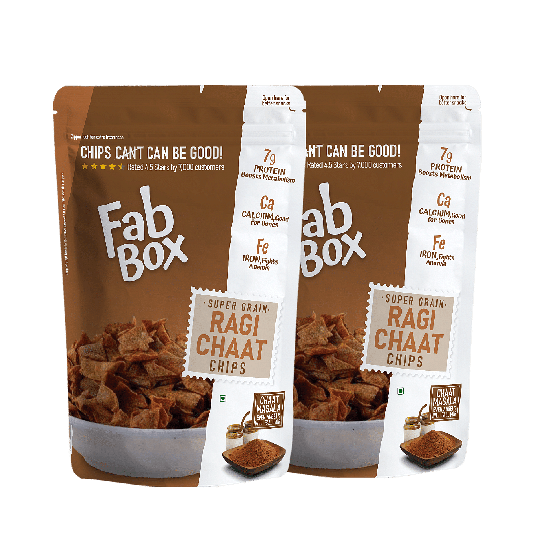 

Fabbox Ragi Chaat Chips 210g | Pack of 2